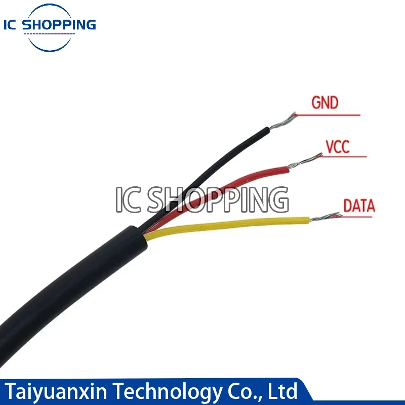 DS18B20 Stainless Steel Package 1Meter 2meters 3meters 5meters Waterproof 18b20 Cable Probe Temperature Sensor temperature sensor