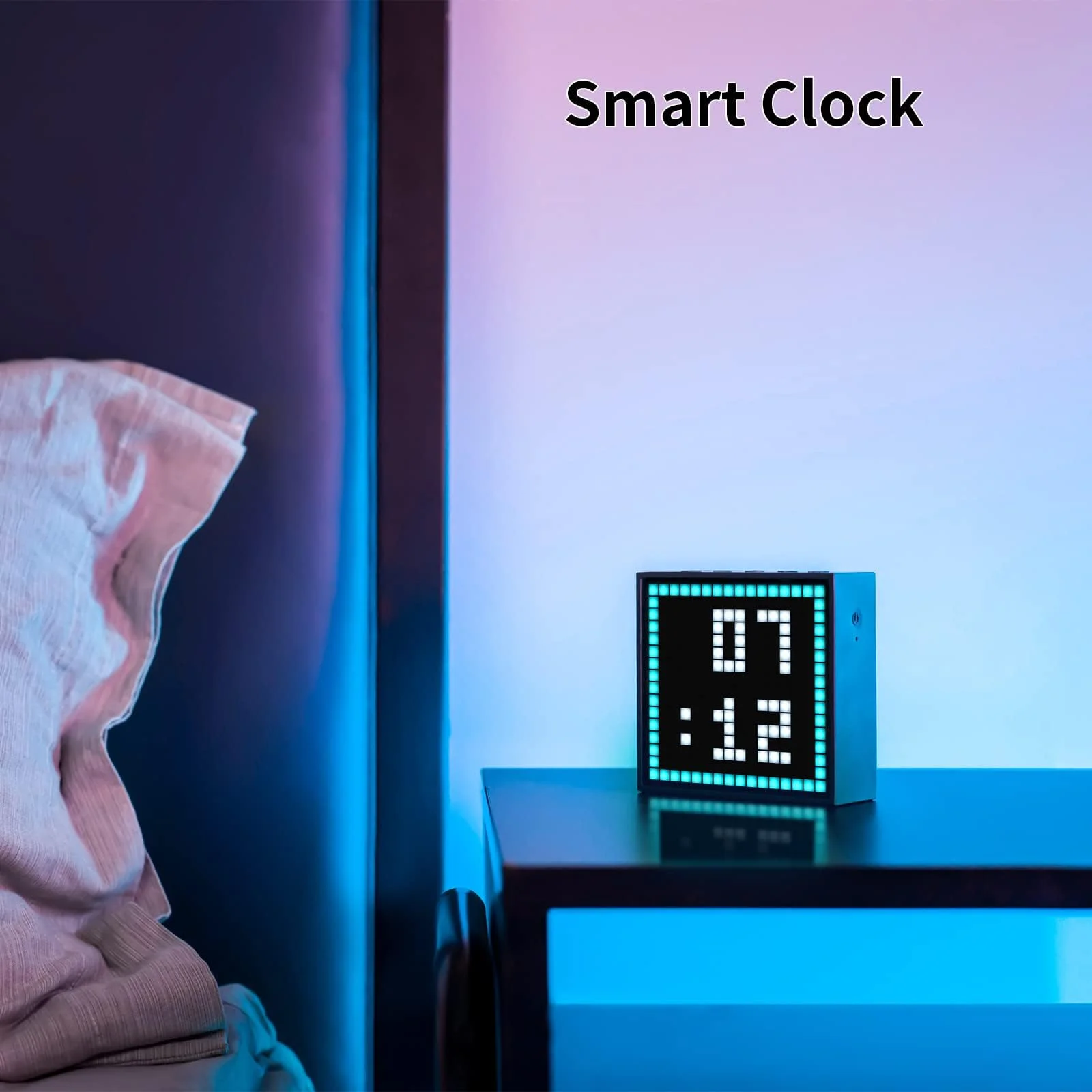 Divoom Timebox Evo Bluetooth Wireless Speakers with Clock Alarm Programmable LED Panel Display for Pixel Art Creation