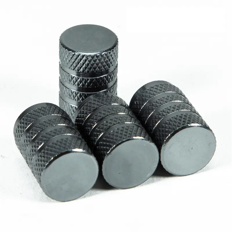 DSYCAR 4Pcs Silver Car Tire Valve Stems Cap Knurling Style Tire Valve Cap Aluminum Tire Wheel Stem Air Valve Cap for US Schrader - Image 16