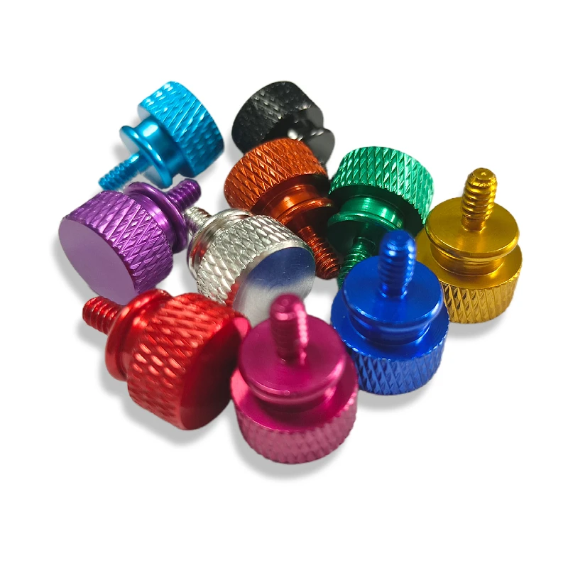 TEAONE Thumb Screws, 10 PCS Anodized Thumbscrews For Computer Case, Cover, Hard Drive (6-32
