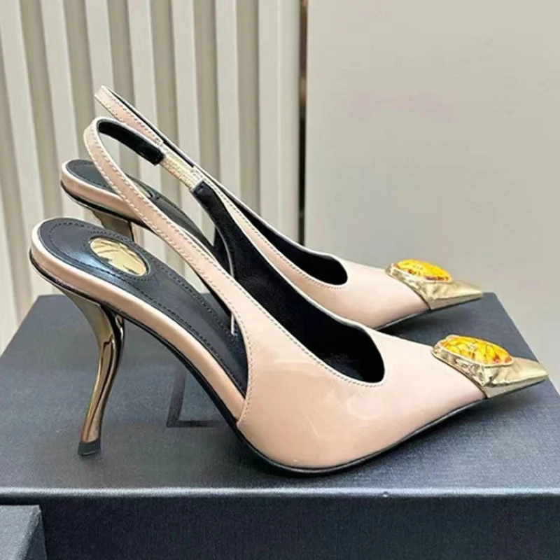 Polished Punteggiata Ze-Re Hand Painted Women's High-heeled Shoes | 4Inch Heel