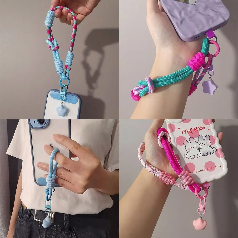 Enhanced Universal Adjustable Phone Lanyard - Stylish 2-in-1 Woven Wrist and Thumb Strap