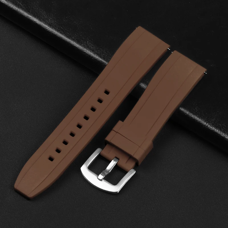 Enhanced Silicone Sport Watch Band - Waterproof Rubber Strap, Universal 20mm & 22mm Wristband Bracelet