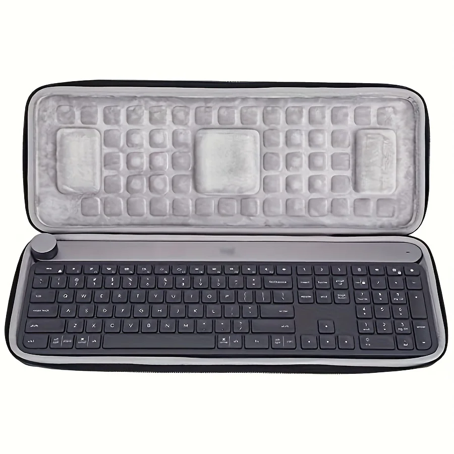 Logitech Craft 무선 키보드 하드 보관함용 검정색 하드 쉘 키보드 케이..