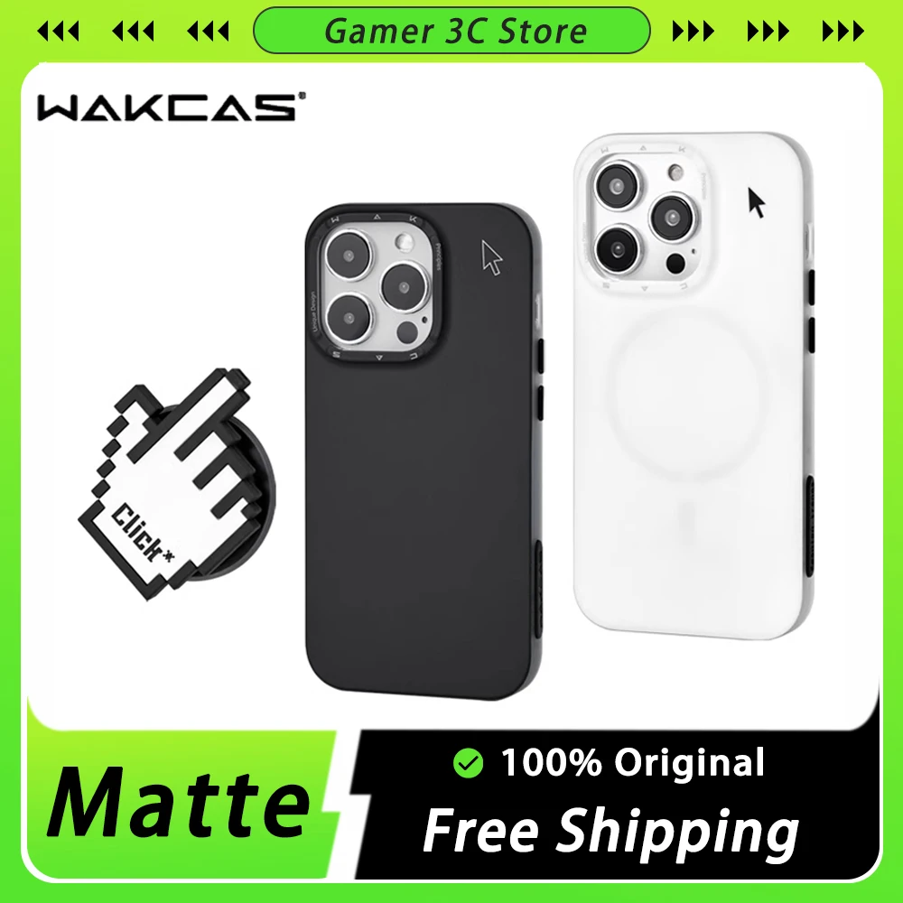 

Wakcas Pixel Style Phone Case Magnetic Cover Iphone14 15 Pro Max Anti-Drop Matte Bracket Iphone15 Pro Max Case Smartphone Cases