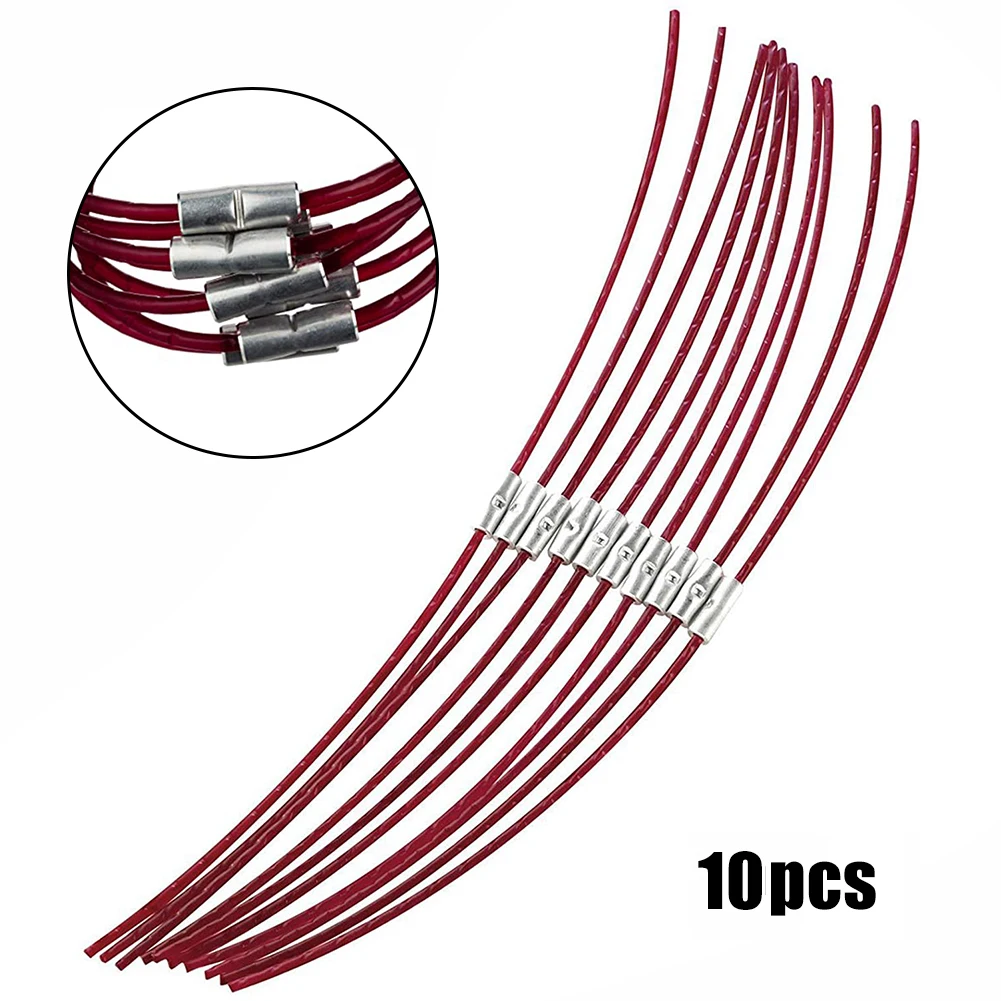 

10Pcs For BOSCH Strimmer Extra Strong Spool Line 26cm 2.4mm For ART 26 COMBITRIM Brush Cutter Trimmer Parts F016800181