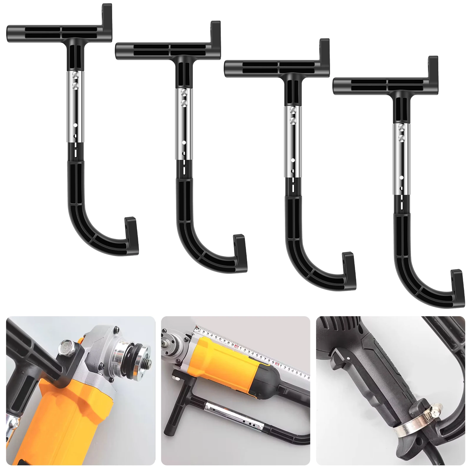 

Angle Grinder Handle Metal Professional Angle Grinder Slotting Auxiliary C-Shape Handle 26/28/30/33cm Sturdy Polishing Machine