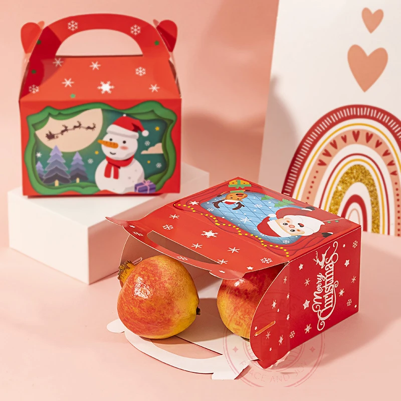 1pc 15.5×9×16.5cm Christmas Gift Box Christmas Eve Gift Box