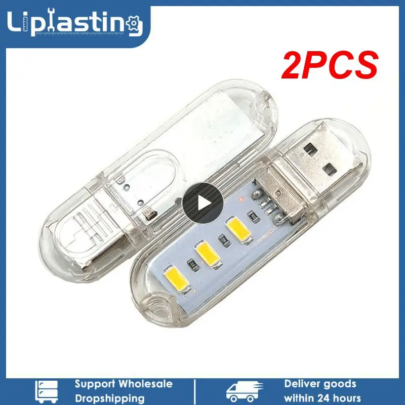 

Компактный и портативный светодиодный мини-фонарик с Usb, 2 шт.