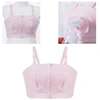 Maternity Bra Hands-Free Pumping Bra Nursing Bra Wireless Adjustable Zipper Breastfeeding Bra for Holding Breast Pumps 6