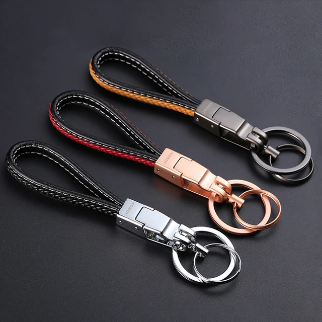 Jobon Luxus Auto Keychain Frauen Männer Custom Schlüsselanhänger Leder Schlüssel  Ring Halter Tasche Anhänger High-Grade