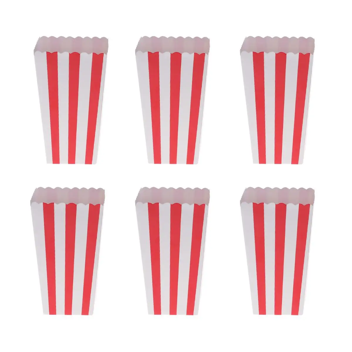 Popcorn Boxes Holder Containers Cartons Paper Bags Stripe Box 24pcs