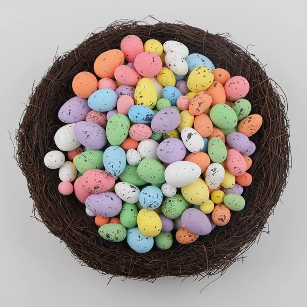 

Art Projects Egg Kit 50pcs Colorful Mini Easter Diy Crafts Home Decoration Small Spotted Simulated Pigeon Ornament Festival