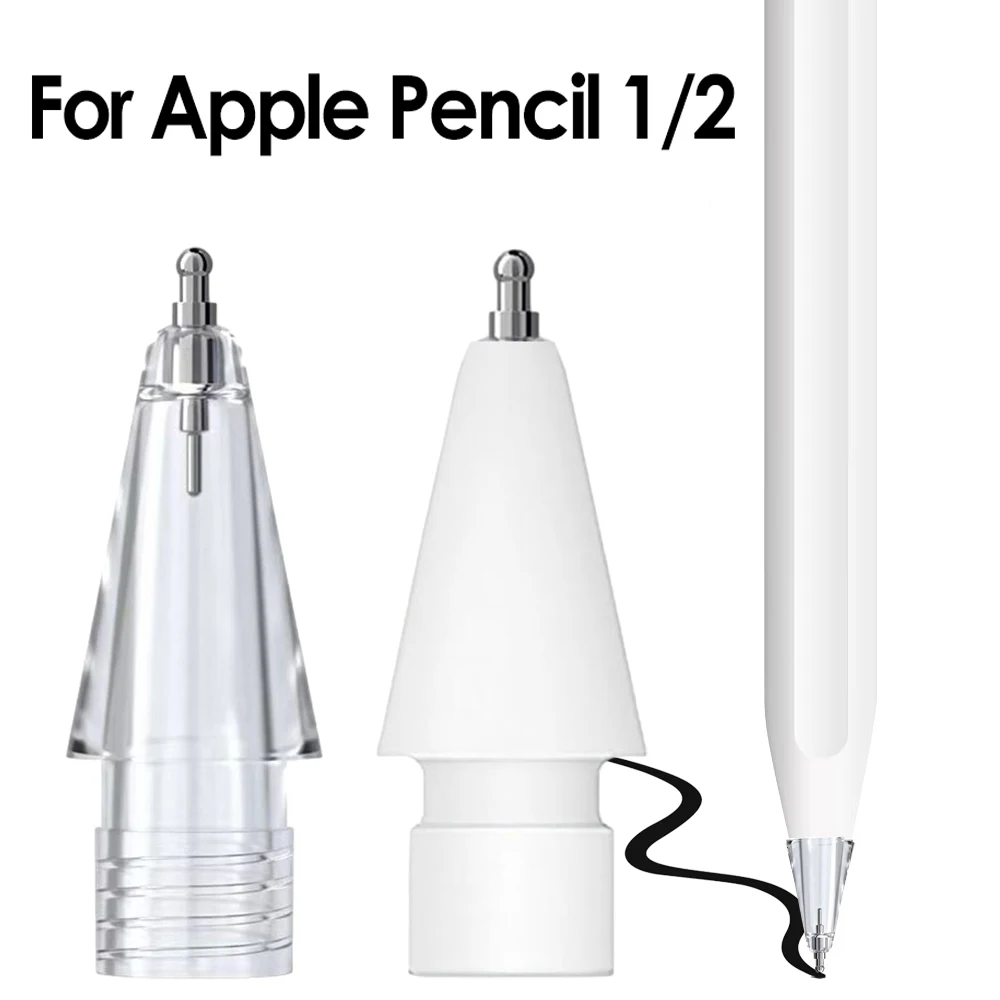 

Premium Replacement Pencil Tips for Apple Pencil 1st/2nd Gen iPad Pro iPencil Silent Wear-resistant Replace Spare Nib