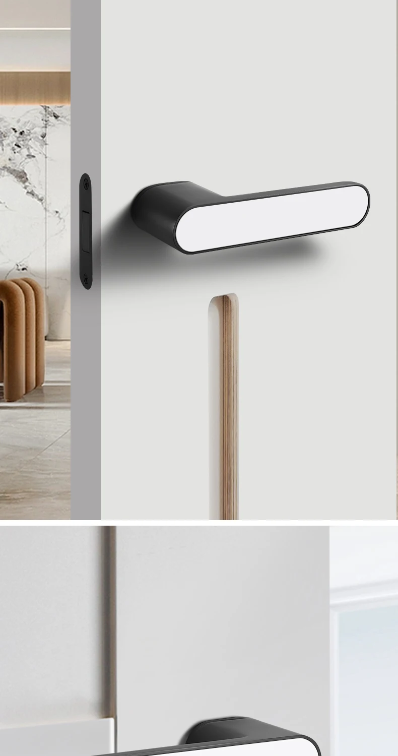 Magnetic Bedroom Door Lock, Indoor, Zinc Alloy,