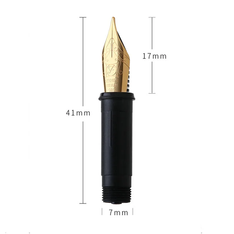 Size 5, 6 German SCHMIDT/BOCK gold-plated/silver fountain pen nib EF 0.38mm /F 0.5mm Nib Stationery Office Supplies Writing Pen 4