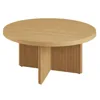 Classically contemporary coffee table, low-profile with influence, living room, sitting area, Natural Pine Finish/Black Finish 5