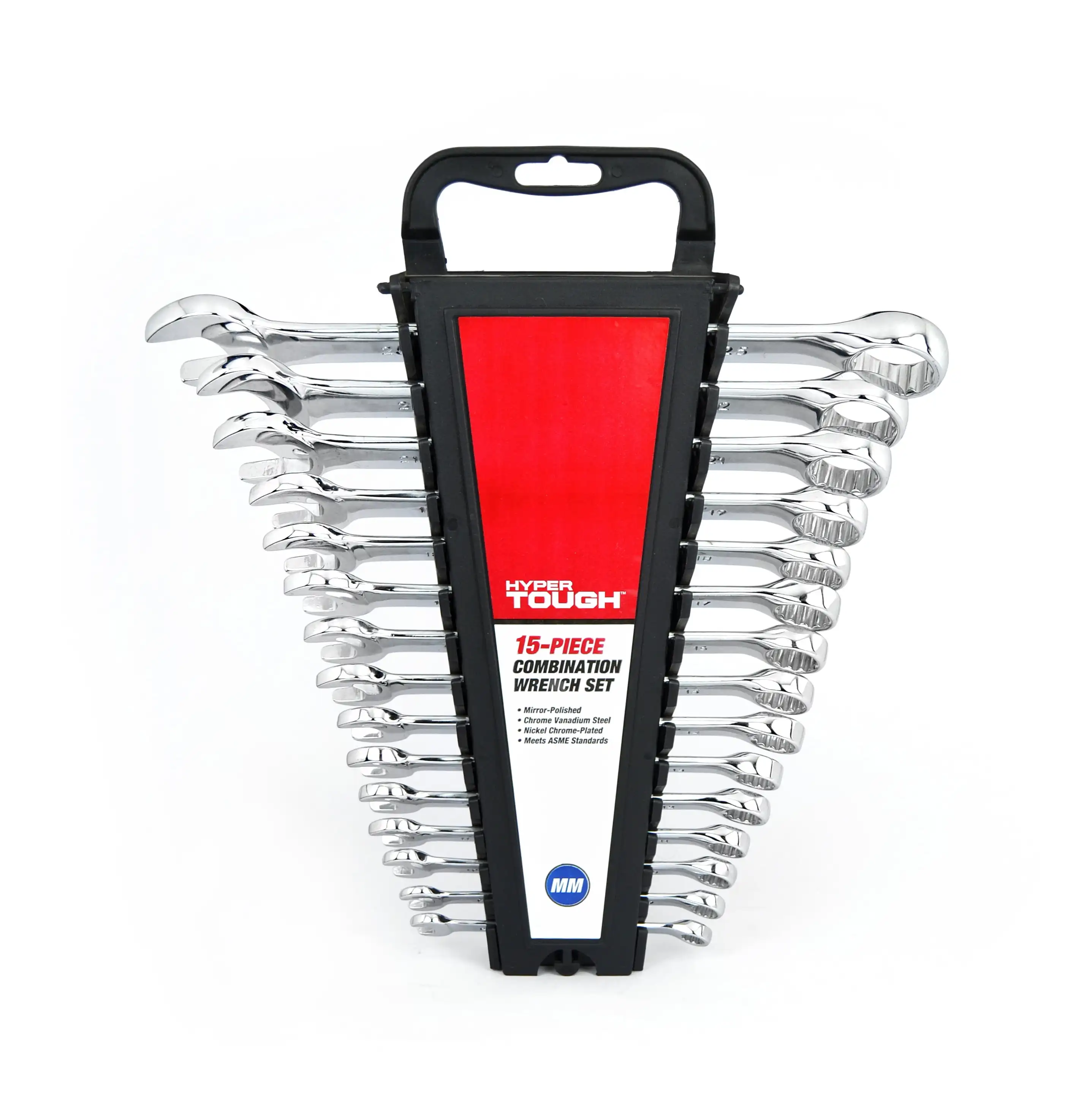 

Hyper Tough 15-Piece Combination Wrench Set, Metric