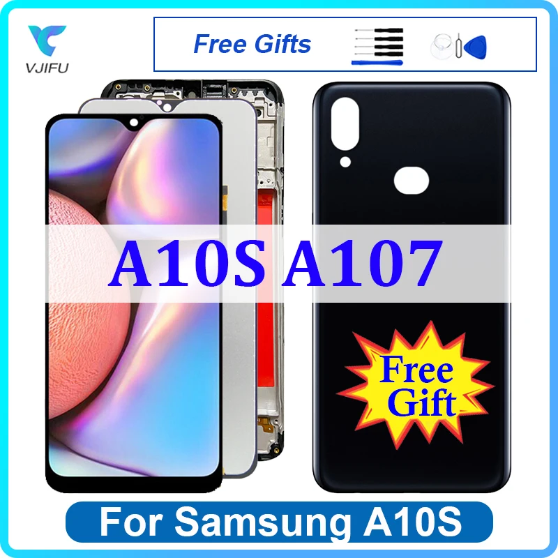 

Screen For Samsung Galaxy A10s A107 LCD Display A107F A107FD A107M Touch Screen With Frame Digitizer Phone Assembly Replacement