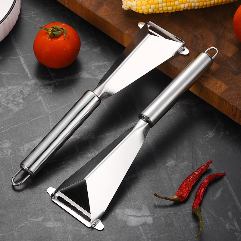 Stainless Steel Triangle Fruit Carving Knife Fruit Platter Artifact Scoop Vegetable Knife Non-slip Carving Blade Kitchen Tool kitchen gadgets