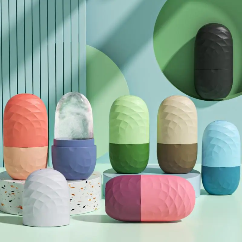 Eisroller für Gesicht & Augen, Gesichtsmassage-Silikon-Eisform für Gesichtsschönheit, straffende Gesichtsmassage, wiederverwendbare Hautpflege-Tools – Detail 2