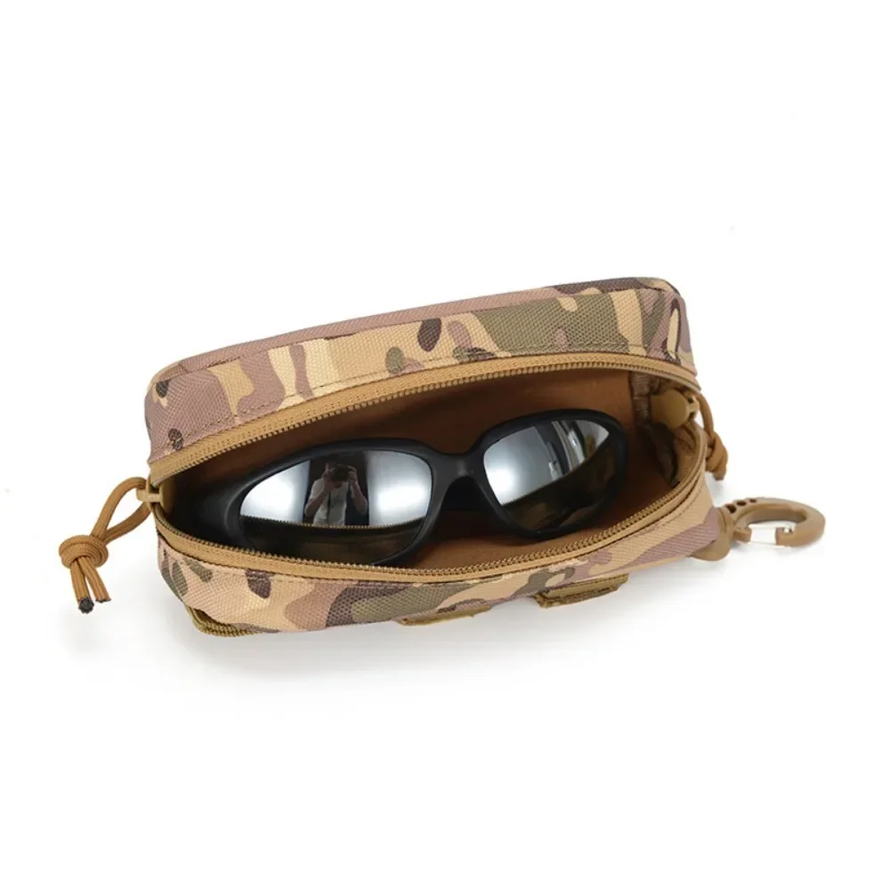 1000D Nylon Tactical Molle Glasses Pouch, Eyeglasses Hard Case Shockproof Sunglasses Carrying Protective Box For Outdoor 6