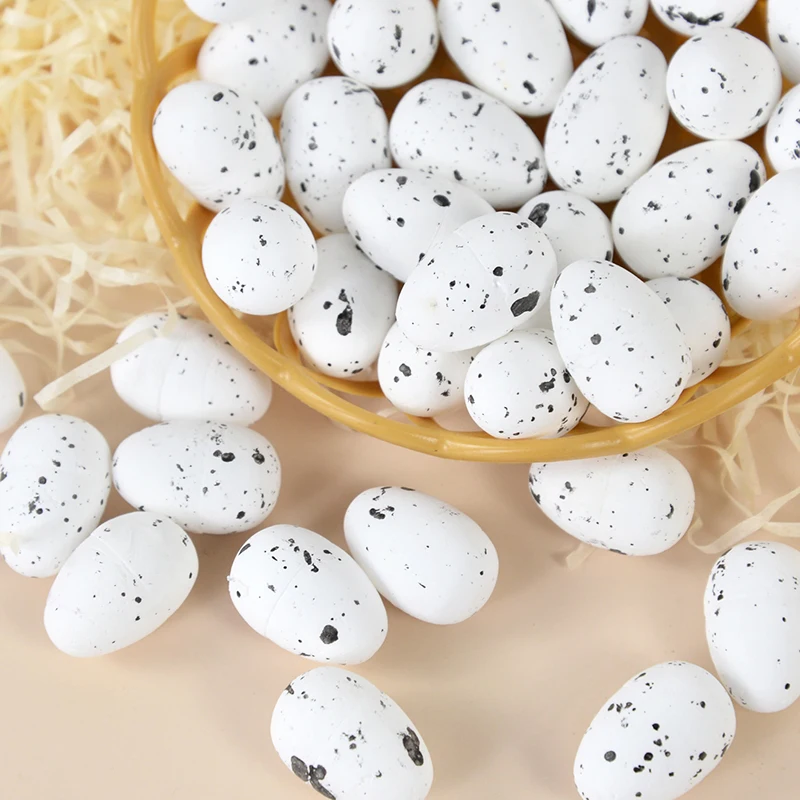 

20/40Pcs Mini Foam Easter Eggs Easter Spring Decorations Artificial Bird Pigeon Eggs DIY Wreath Accessories Kids Gift Home Decor