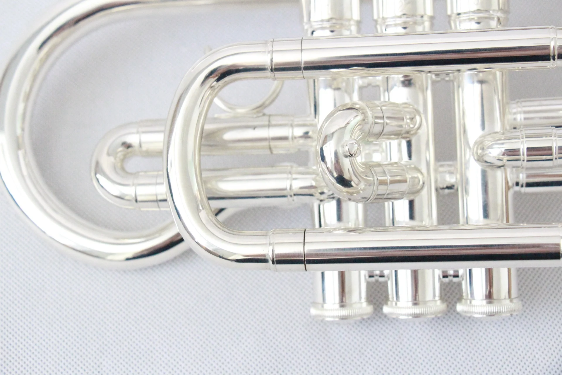 Chinese Musical Instruments Factory Price Cornet Instrument Silver Plated Bb Cornet