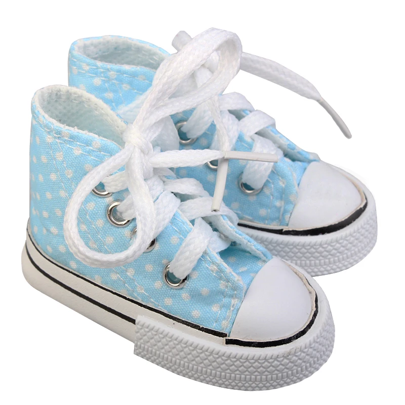 Canvas Doll Shoes For 1/3 BJD Doll Mini 7.5cm High-top Canvas Sneakers For Russian DIY,60cm Barbi Doll Best Gift