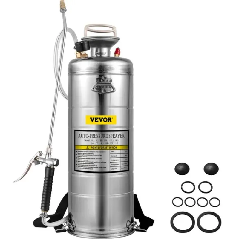 Stainless Steel Hydroseeding Sprayer 3.5Gal Set