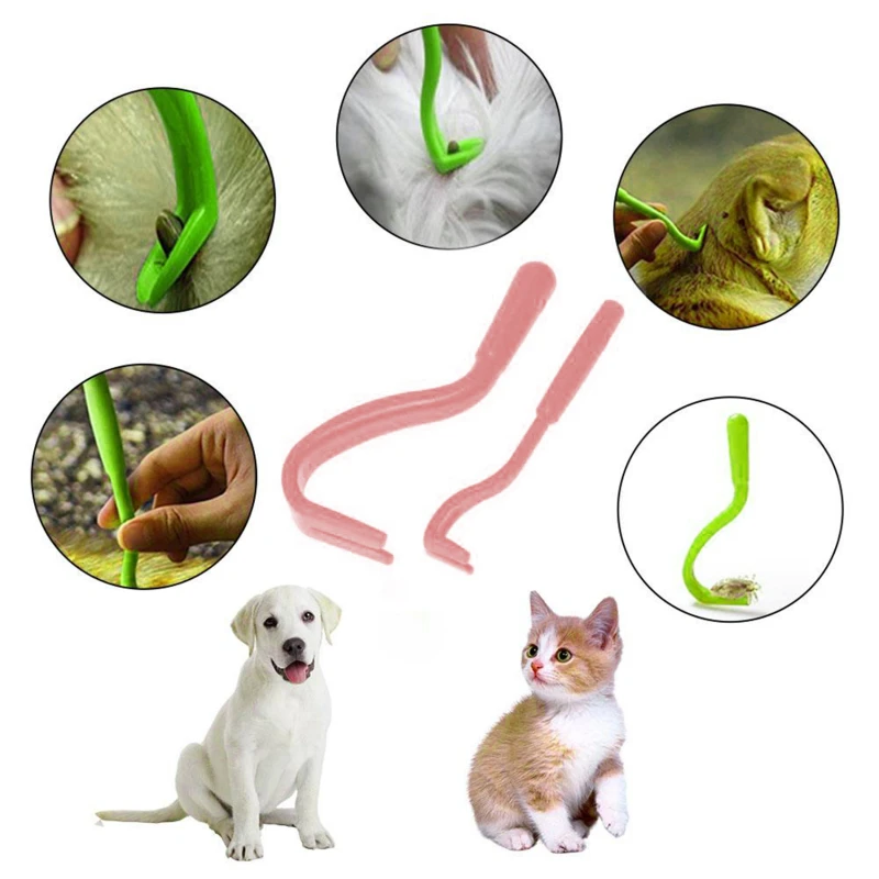 Accessories Remove Ticks Tick Remover Hook Tool Dog Dogs Cleaning Supplies 2pc Aliexpress