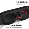 3D Blocking Light Soft Sleep Mask Padded Travel Rest Sleeping Eye Cover 5