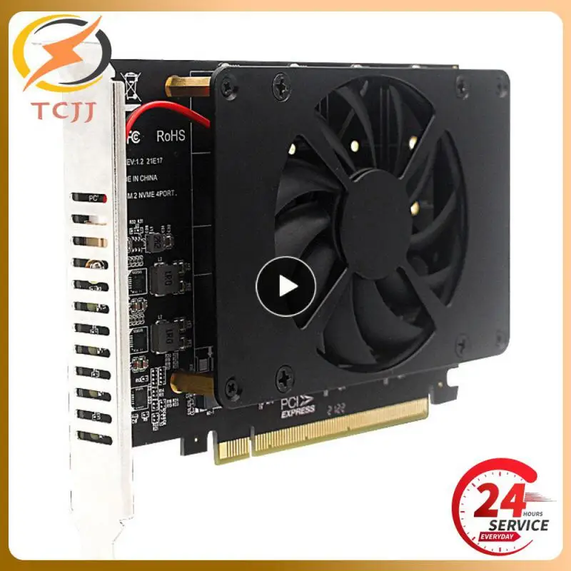 Adattatore Di Espansione Raid Array Pci-Ex16 Scheda Madre Pcb Di Fascia Alta Black Array Card Pci-E Split Card 2023 Adattatore Di Acquisizione Nvme M.