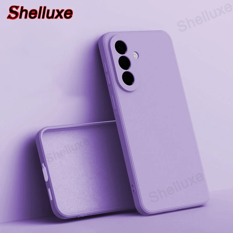 Shelluxe Square Liquid Silicone Silky Feel Case Cover