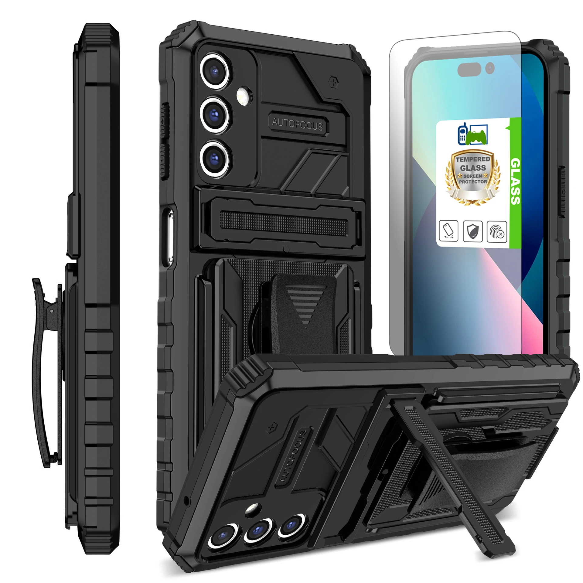 

Противоударный чехол с зажимом для ремня для Samsung Galaxy A15