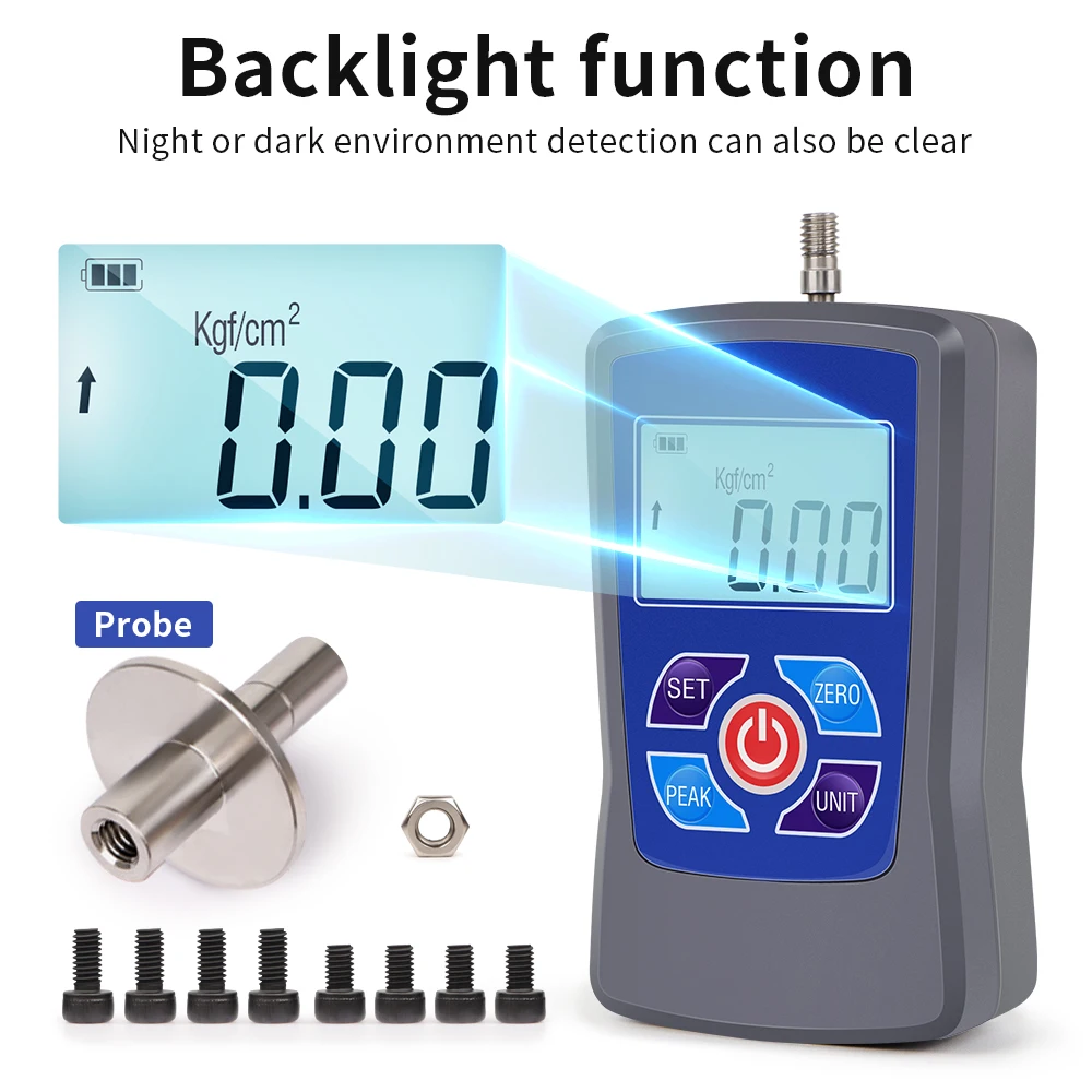 Fruit Penetrometer Durometer Digital Tester Dual Display Meter