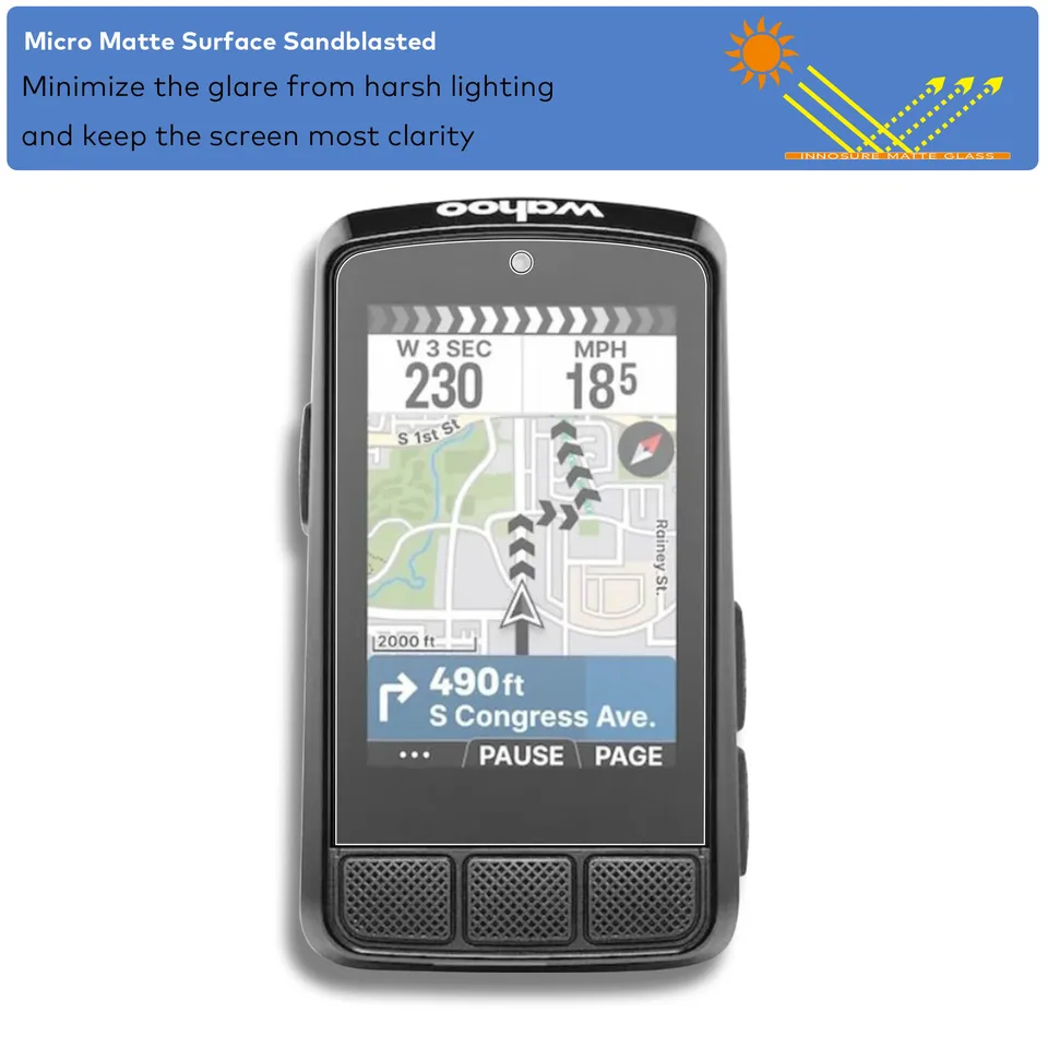 BROTECT Film Protecteur Verre 9H Pour Wahoo Elemnt Roam V3 (3 Pièces