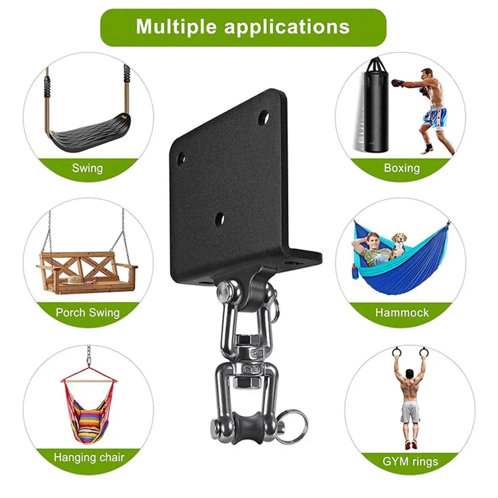 Soporte De Acero Para Saco De Boxeo - Montaje En Techo, Rotación 360°, Reducción De Ruido, Ideal Para Gimnasio En Casa