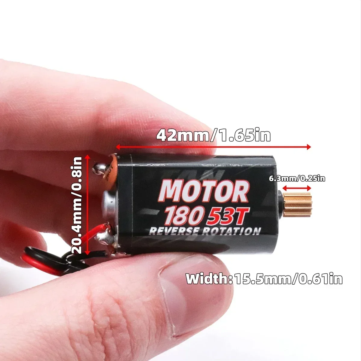 Moteur NEEBRC 180 avec pignon 70T pour mise à niveau RC Crawler 1/18 TRX4M