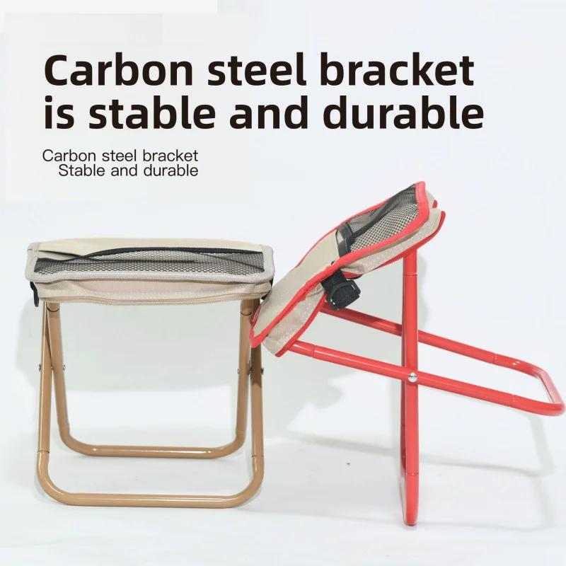 Tabouret pliant compact en forme de sac à main pour pêche, camping et voyages légers