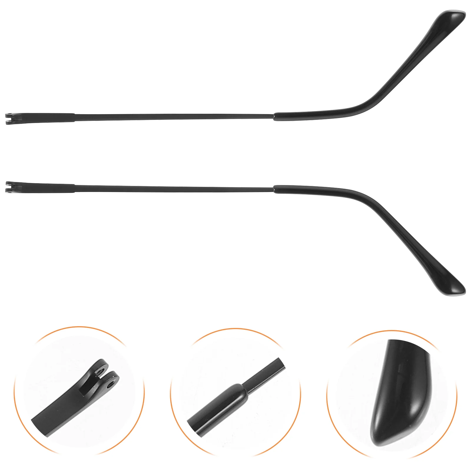Kit Di Aste Di Ricambio Per Occhiali In Metallo – Larghezza 4,5 Mm, Design Aerodinamico, Facili Da Installare, Per Montature Da Vista E Sole