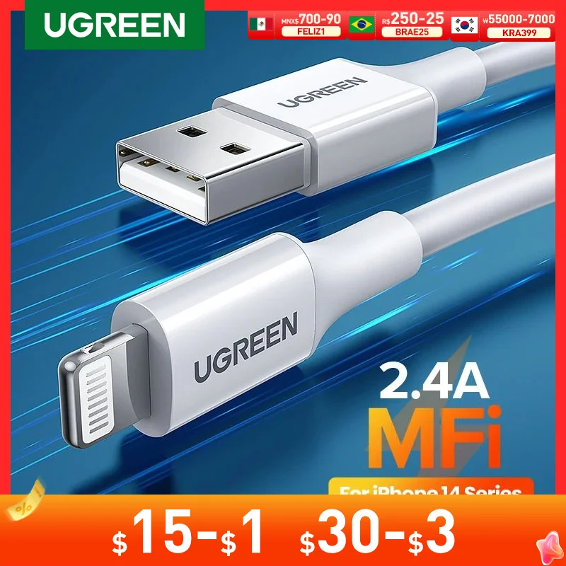 Ugreen MFi USB Cable for iPhone 1m for 9.26 USD without coupon (Best ...
