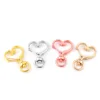 10pcs/pack 3.5x2.4cm Alloy Heart-Shaped Hook Clasp Keychain Snap Ring Outdoor Tools For Making Keychain Accessories Wholesale 1
