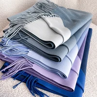 Luxury Winter Cashmere Scarf Women Gradient Handkerchief Warm Pashmina Female Shawl Wrap Soft Pareo Bufanda Winter Hijabs Stole - Image 6