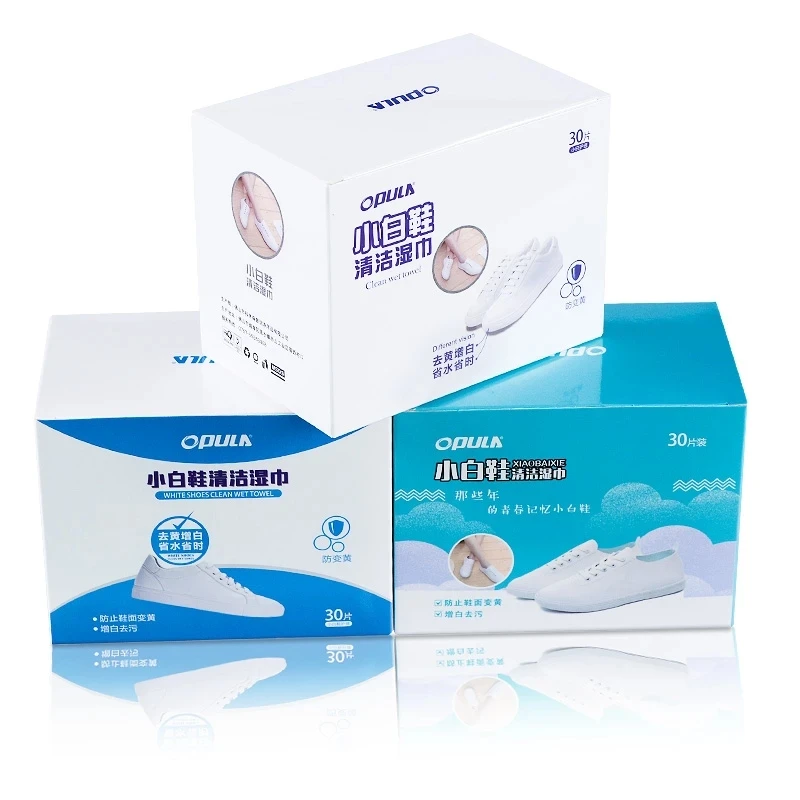

30 Pcs Shoes Wipes Moistened Disposable Dirty Removal Care Tissue Quick Dry To Polish For All Leather Shoes Wipes