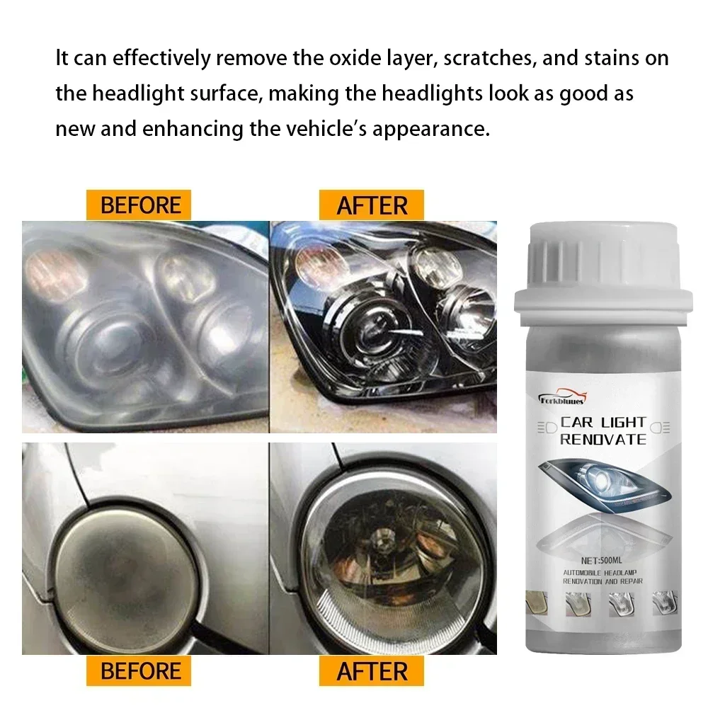 Headlights Liquid Polymer Headlight Chemical Polish Repair Fluid Refurbishment Scratch Repair Polishing Headlights Motorcycle