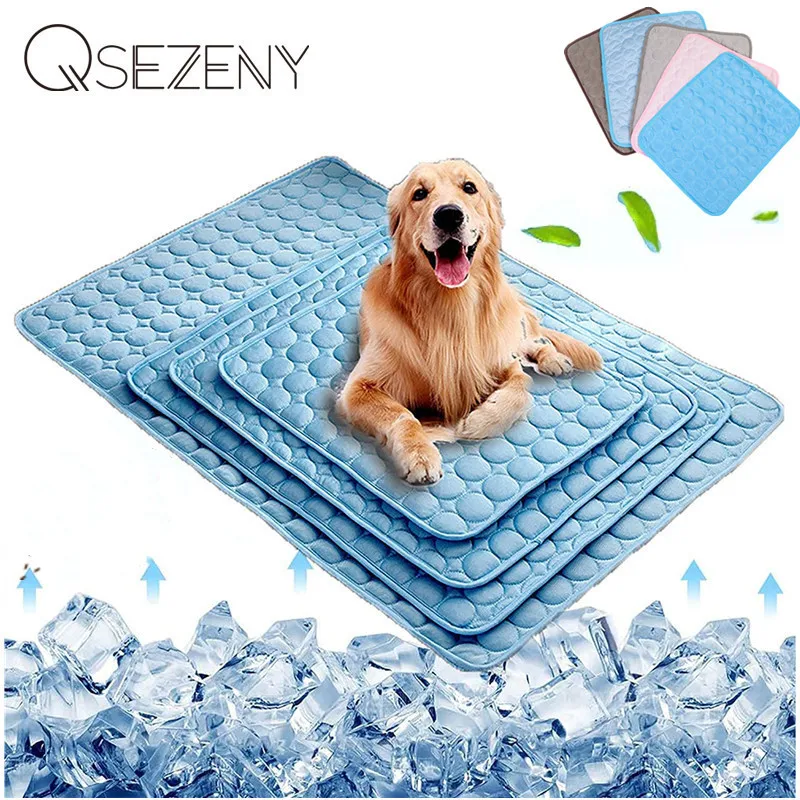 개와 고양이를 위한 여름 냉각 매트, 수면용 아이스 언더패드, 소형, 중형 및 대형 반려동물을 위한 재사용 가능한 반려동물