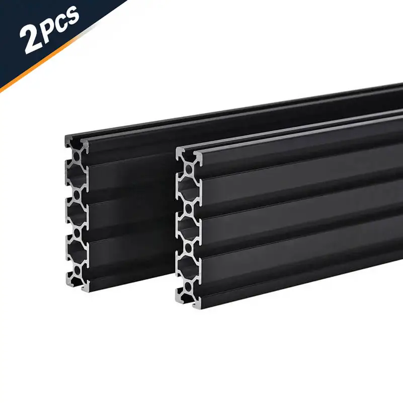 2Pcs 2020 2040 2060 2080 Aluminum Profile 100 200 300 350 400 450 500 550 Linear Rail Extrusion EU Standard CNC 3D Printer Part image 11
