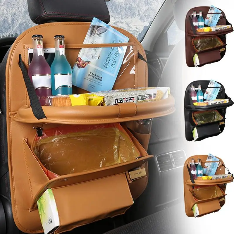 

Автомобильный Органайзер на заднее сиденье, многофункциональная интерьерная сумка для автомобиля, аксессуары для путешествий, многофункциональный органайзер для сумки