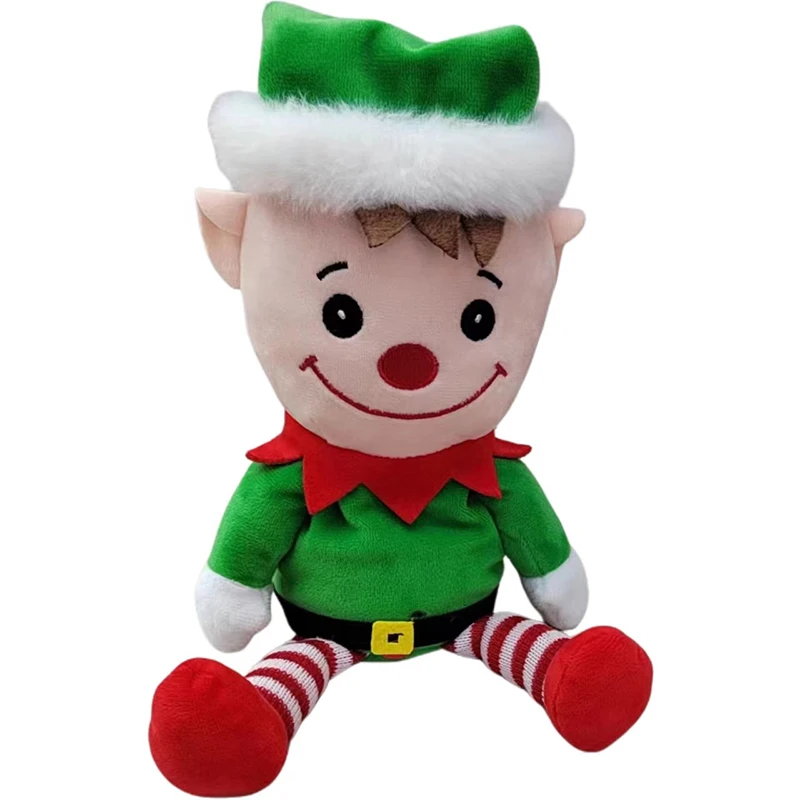 Christmas Santa Electric Toys Singing Speaking Plush Santa Claus Toys Repeat What You Said Christmas Gift for Kids Children